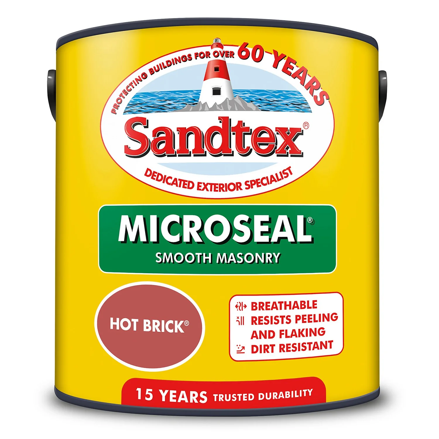 Sandtex® Ultra Smooth Masonry Paint Hot Brick - 2.5L
