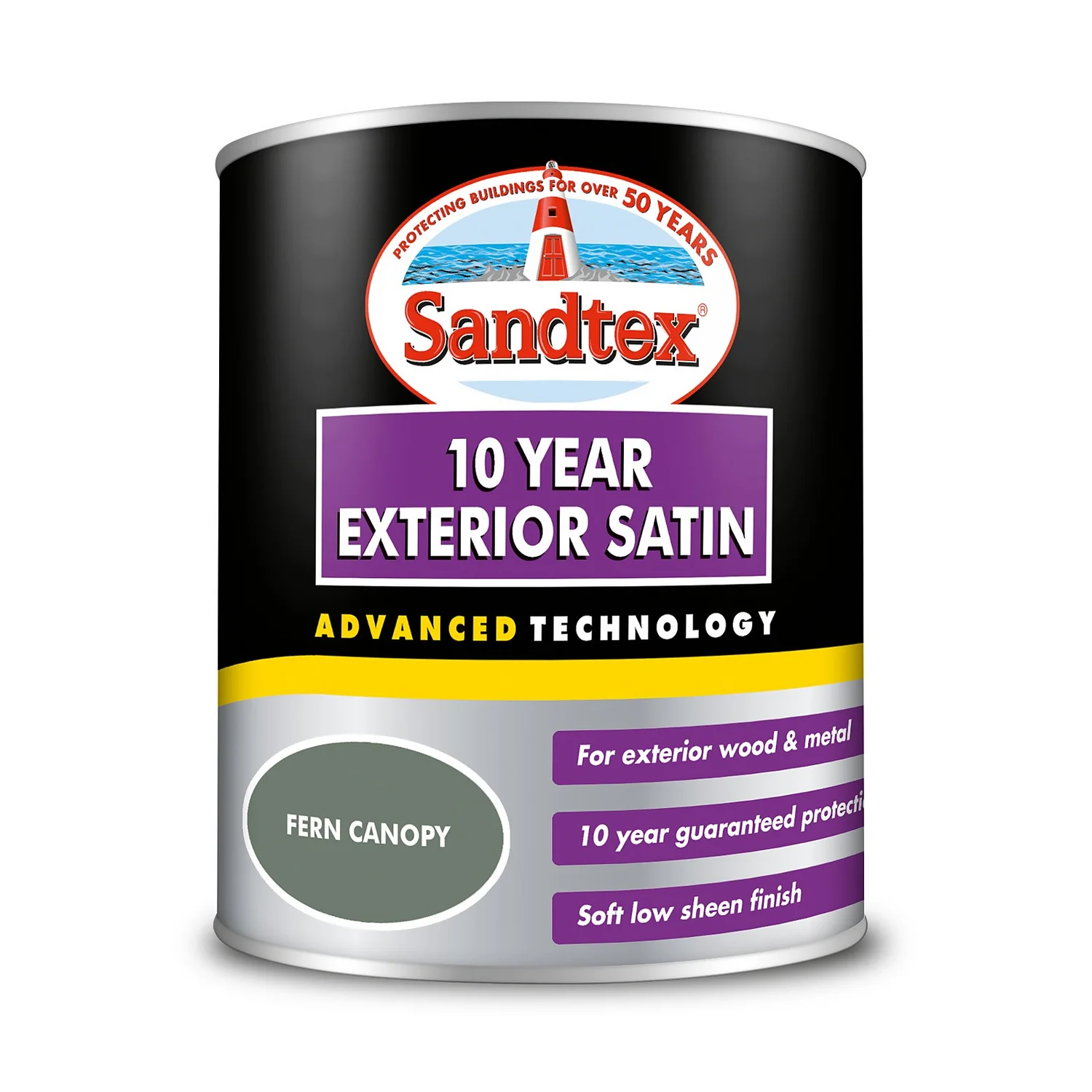 Sandtex® Exterior 10 Year Satin Paint Fern Canopy - 750ml