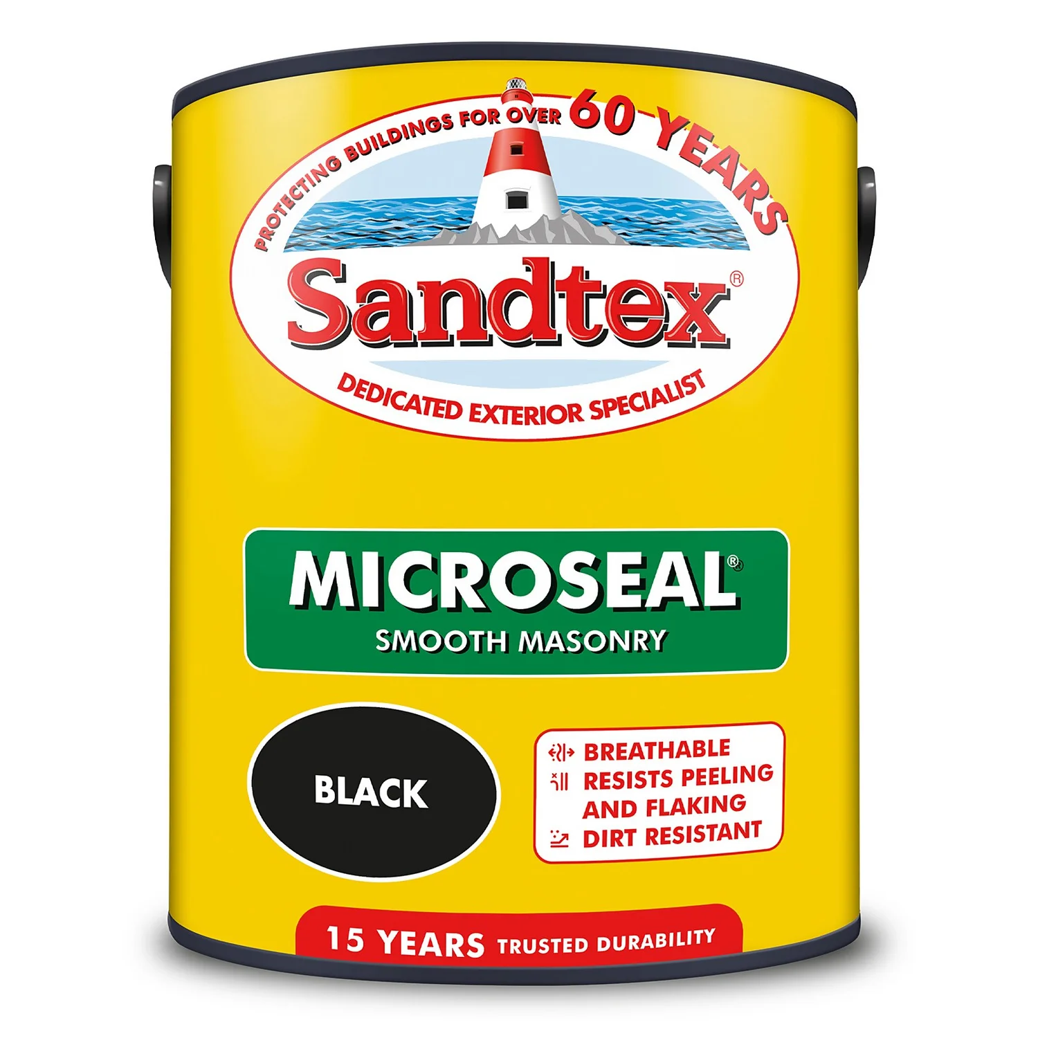 Sandtex® Ultra Smooth Masonry Paint Black - 5L