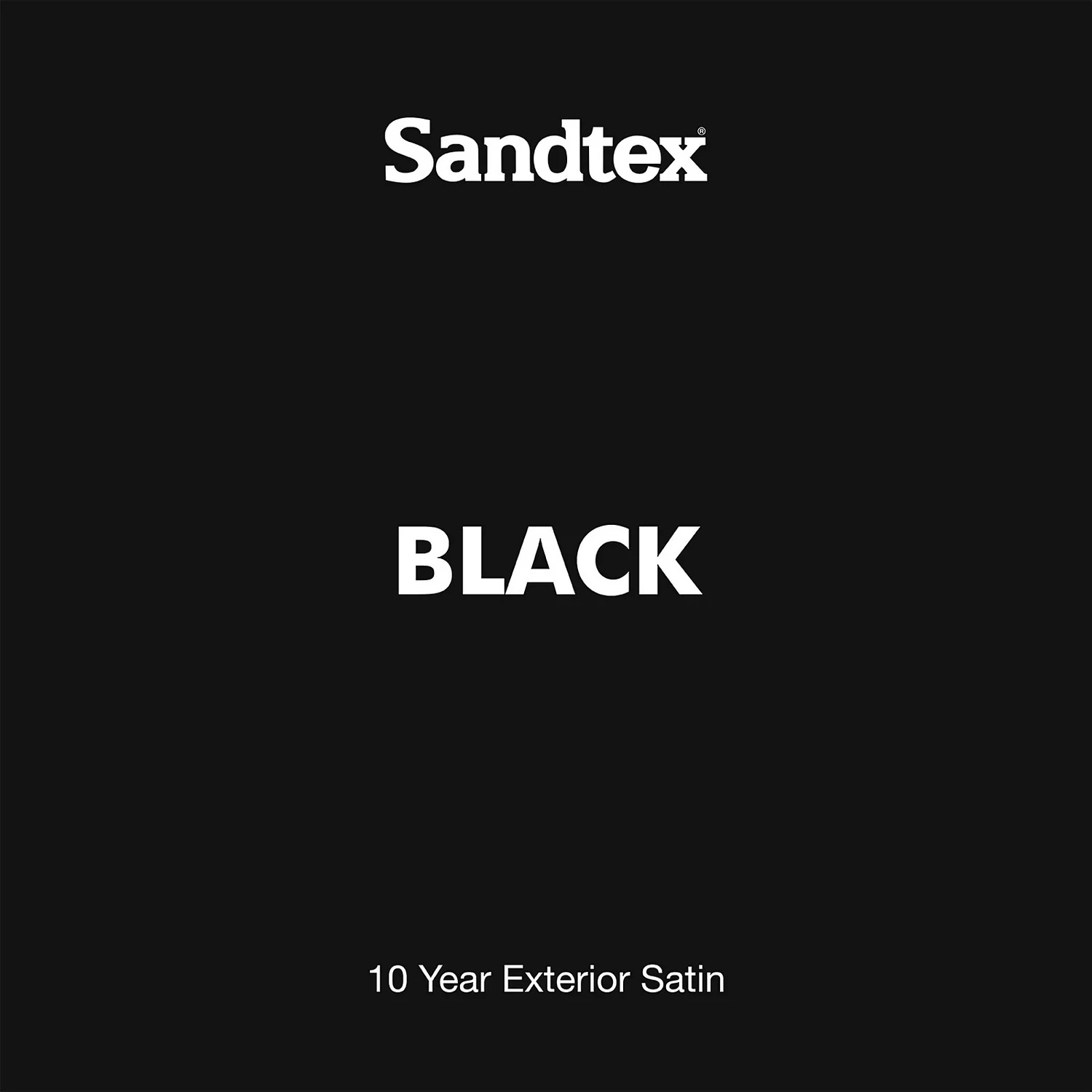 Sandtex® Exterior 10 Year Satin Paint Black - 750ml