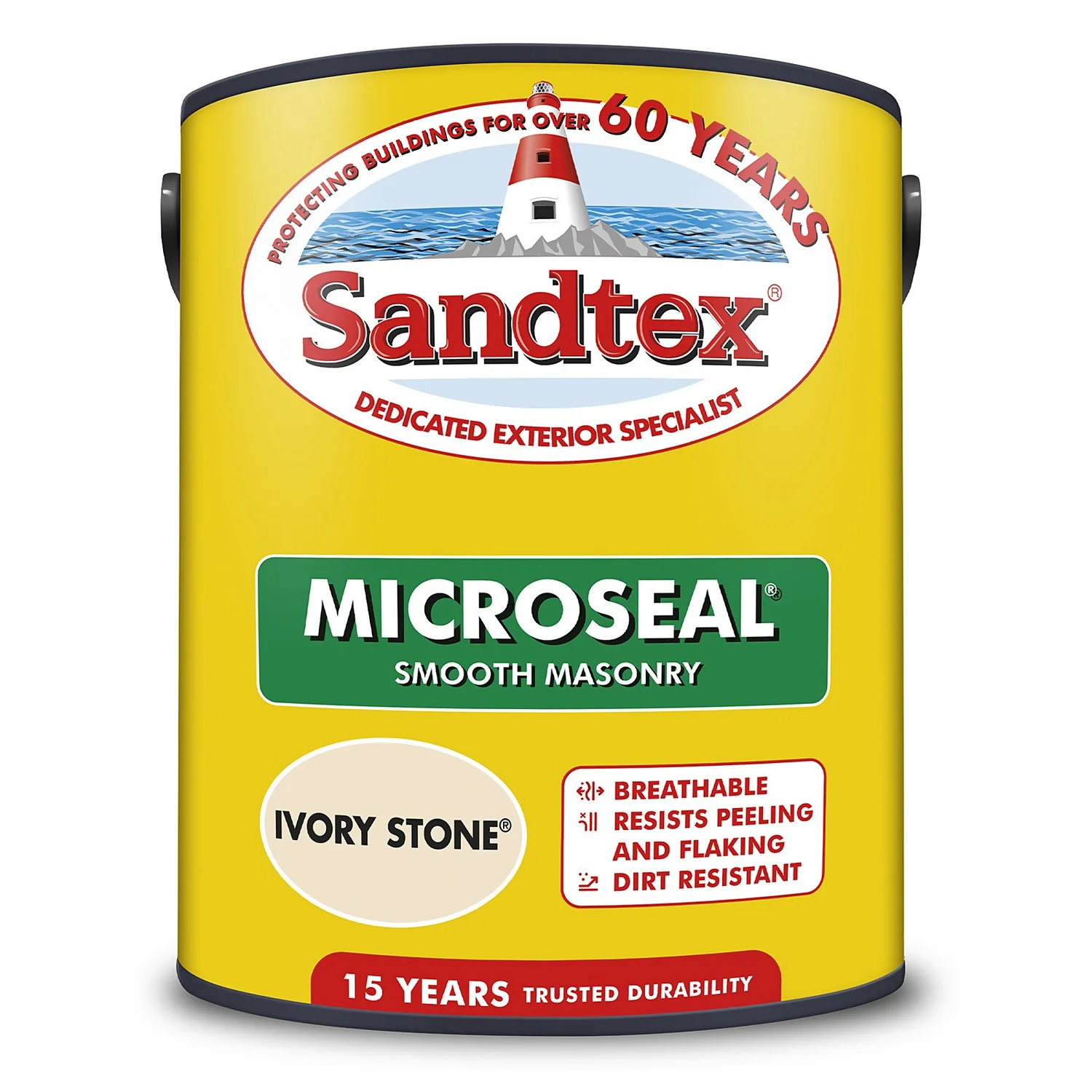 Sandtex® Ultra Smooth Masonry Paint Ivory Stone - 5L