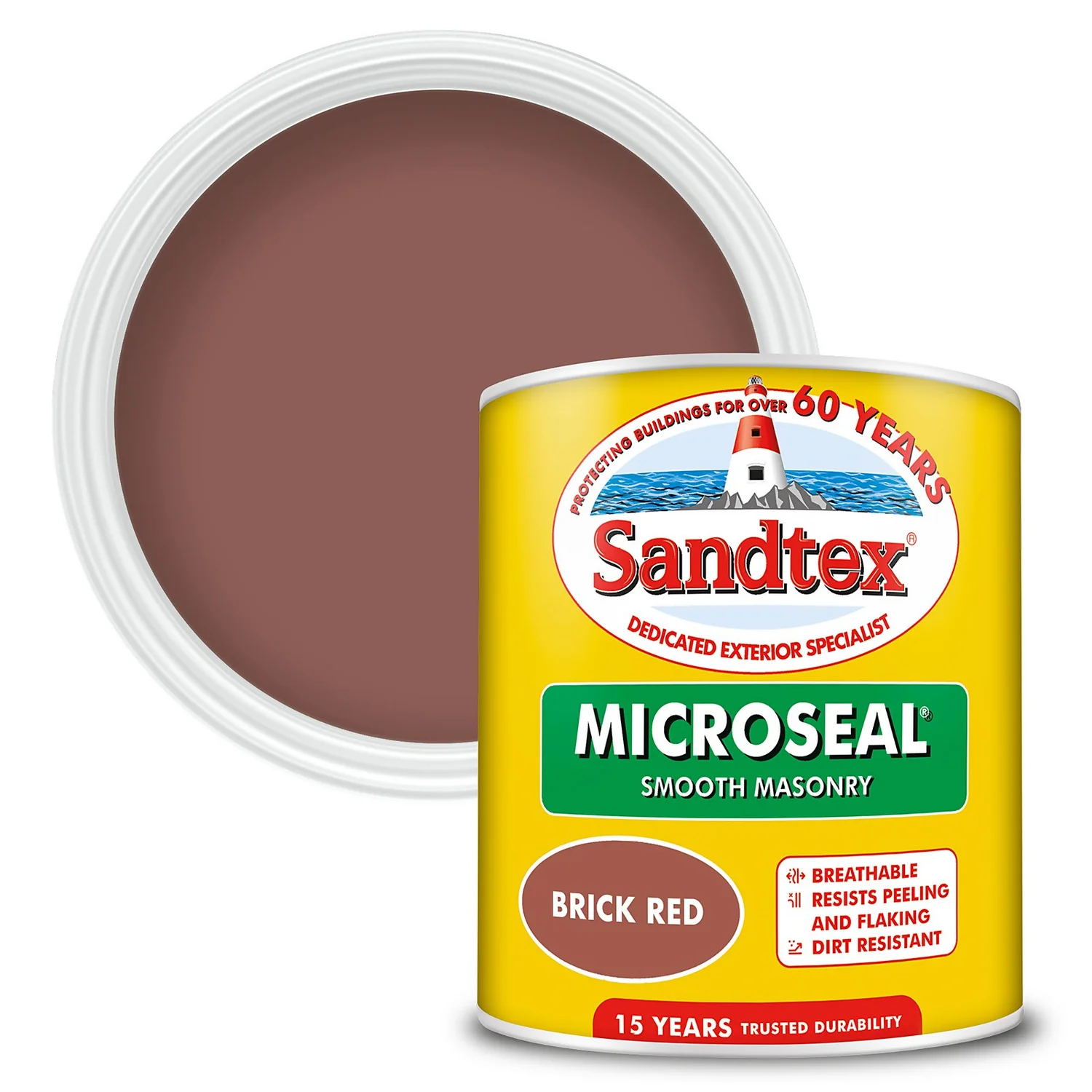 Sandtex® Ultra Smooth Masonry Paint Brick Red - 1L