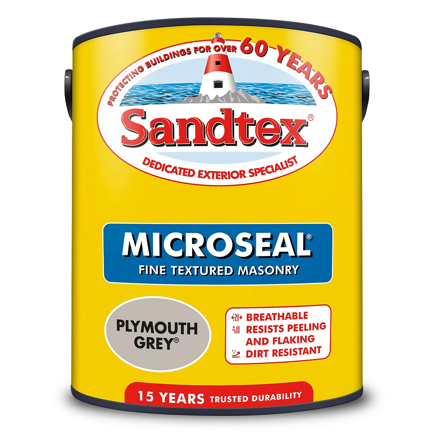 Sandtex® Textured Masonry Paint Plymouth Grey - 5L
