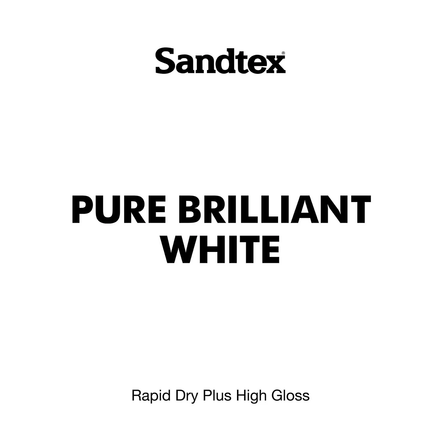 Sandtex® Rapid Dry Gloss Paint Pure Brilliant White - 750ml