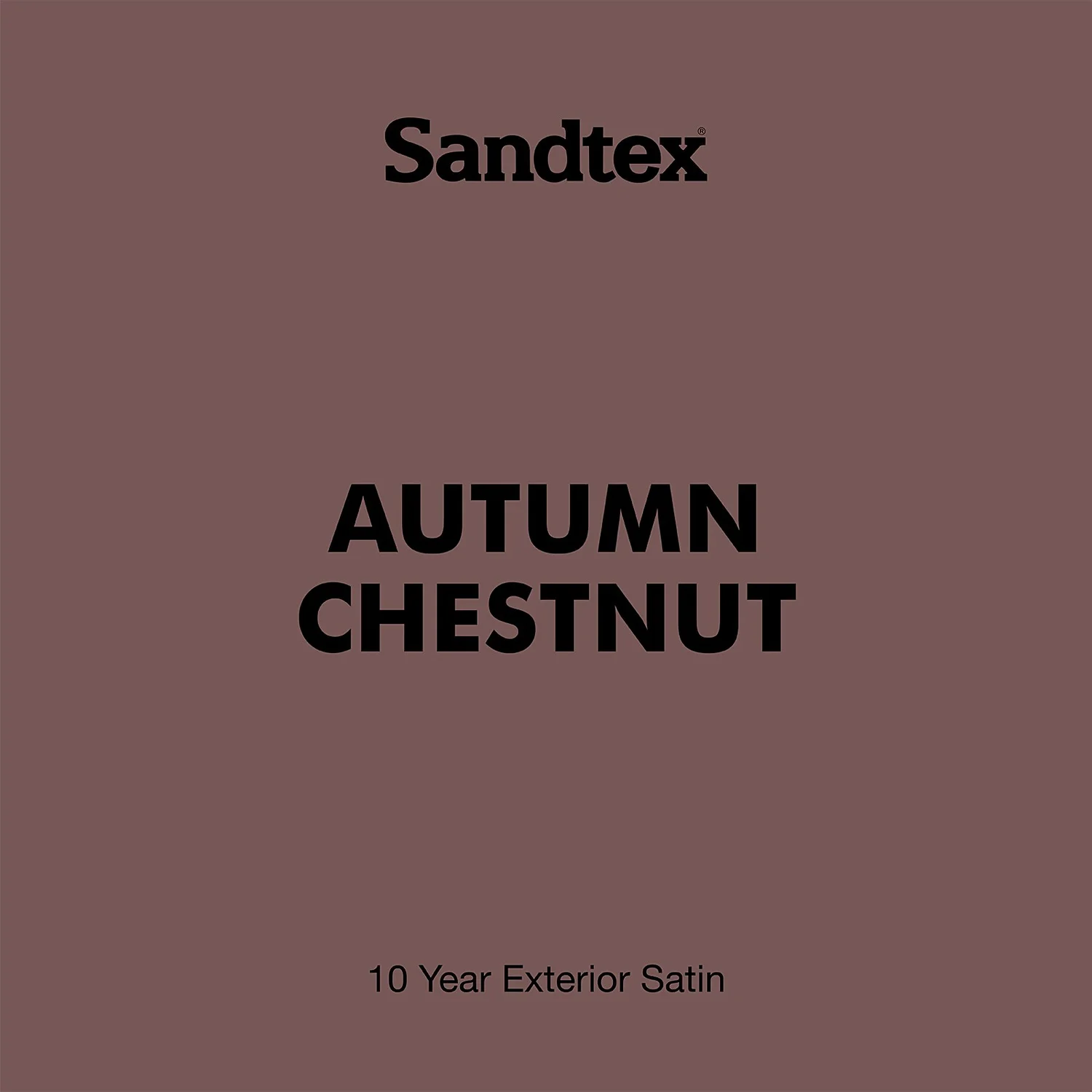 Sandtex® Exterior 10 Year Satin Paint Autumn Chestnut - 750ml
