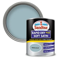 Sandtex® Rapid Dry Satin Paint Gentle Blue - 750ml