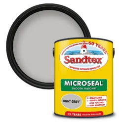 Sandtex® Ultra Smooth Masonry Paint Light Grey - 5L