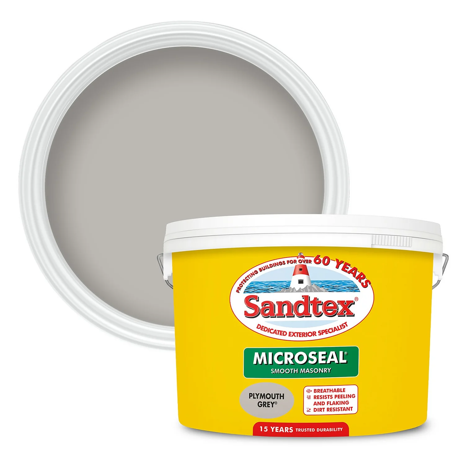 Sandtex® Ultra Smooth Masonry Paint Plymouth Grey - 10L