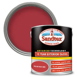 Sandtex® Exterior 10 Year Gloss Paint Pillar Box Red - 2.5L
