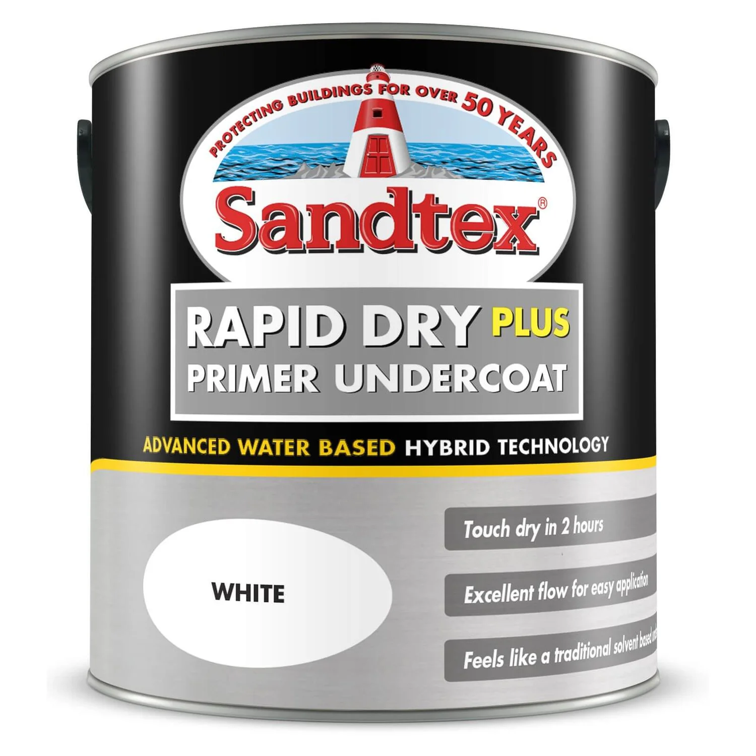Sandtex Rapid Dry Primer Undercoat - White - 2.5L