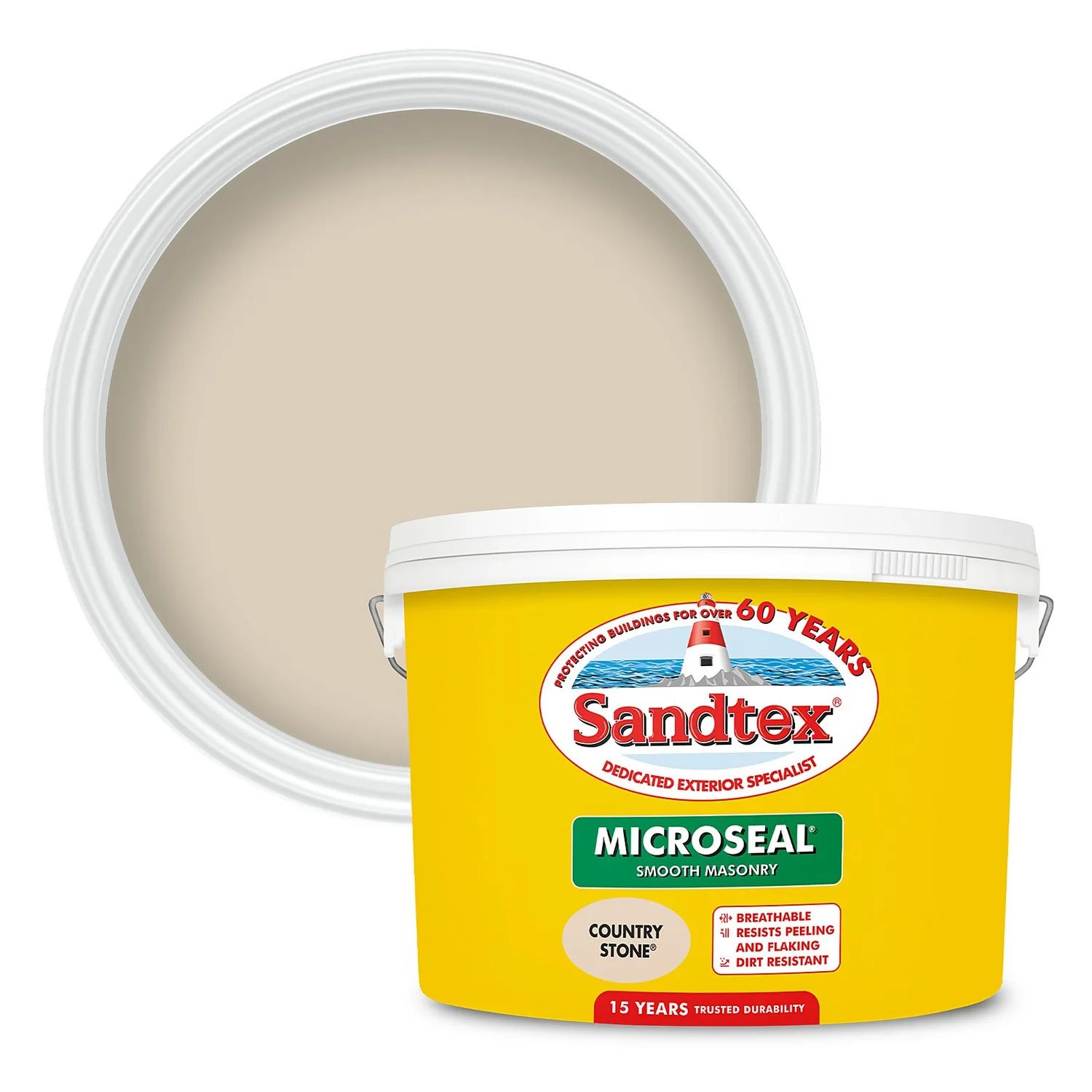 Sandtex® Ultra Smooth Masonry Paint Country Stone - 10L