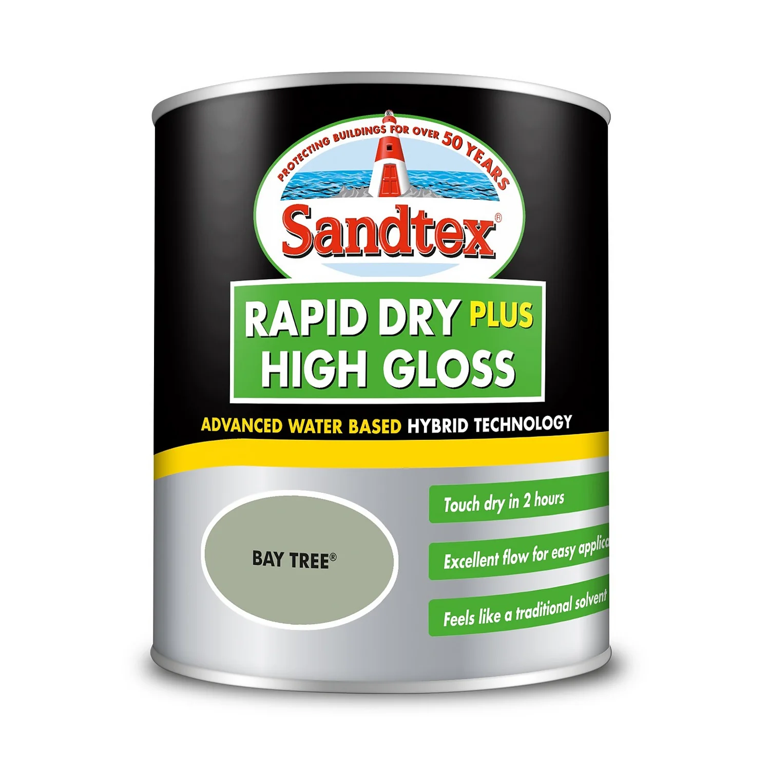 Sandtex® Rapid Dry Gloss Paint Bay Tree - 750ml
