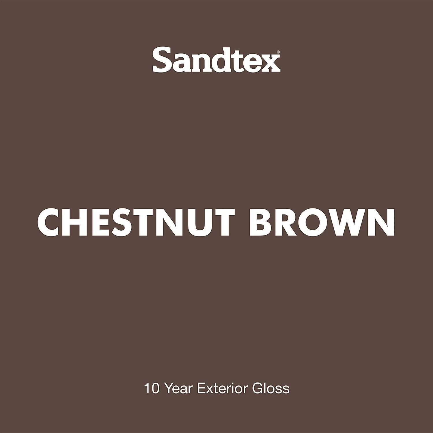 Sandtex® Exterior 10 Year Gloss Paint Chestnut Brown - 750ml