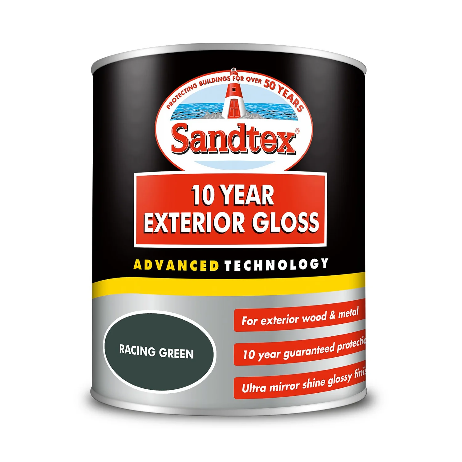 Sandtex® Exterior 10 Year Gloss Paint Racing Green -750ml