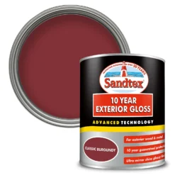 Sandtex® Exterior 10 Year Gloss Paint Classic Burgundy - 750ml