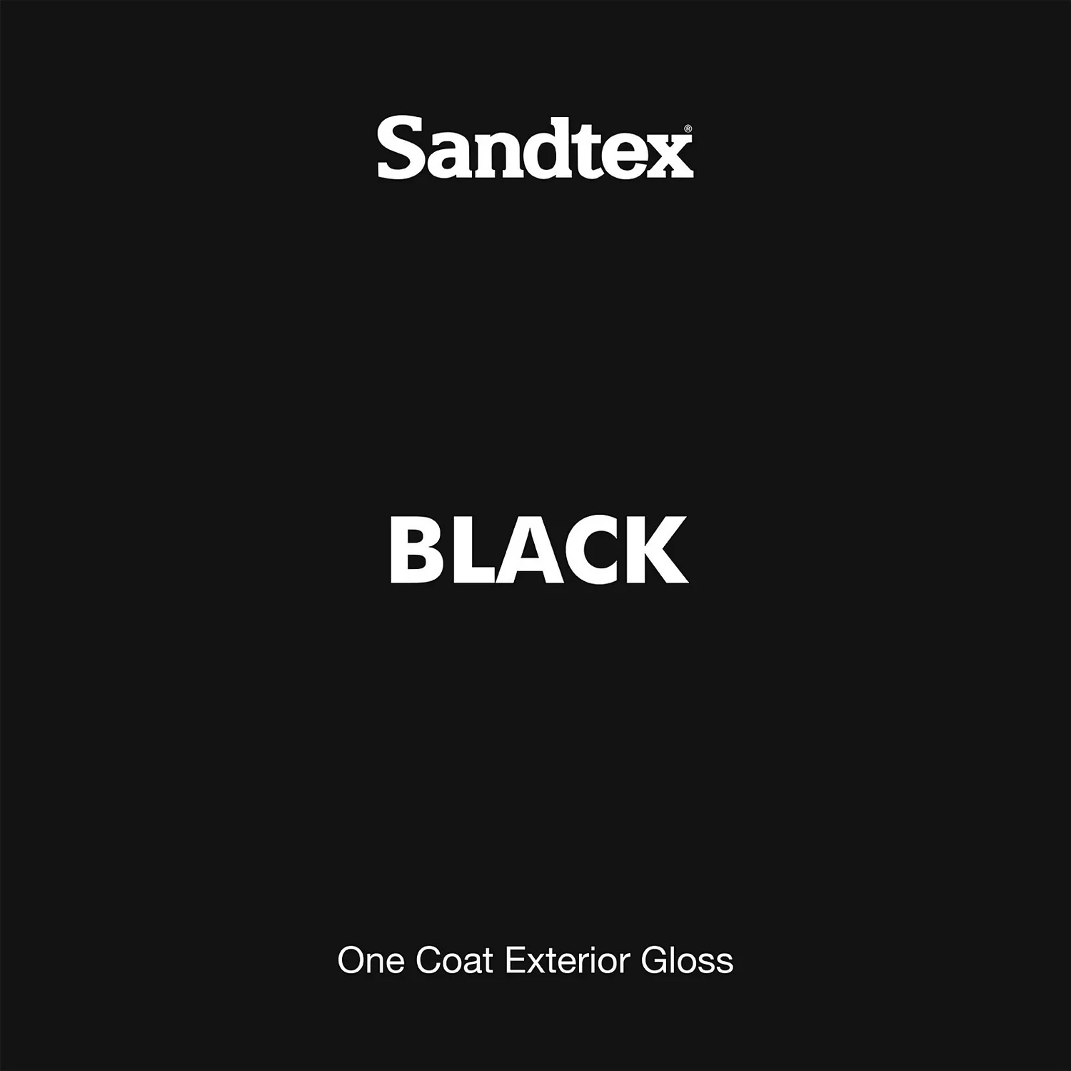 Sandtex® Exterior One Coat Gloss Paint Black - 2.5L