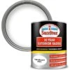 Sandtex 10 Year Exterior Gloss Paint Pure Brilliant Metal Paint White 0.75L