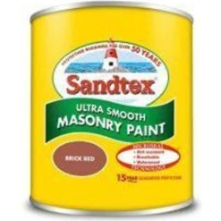 Sandtex Microseal Ultra Smooth Weatherproof Masonry Red