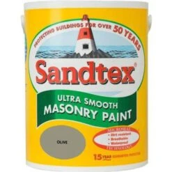 Sandtex Ultra Smooth Masonry Concrete Paint Green 5L
