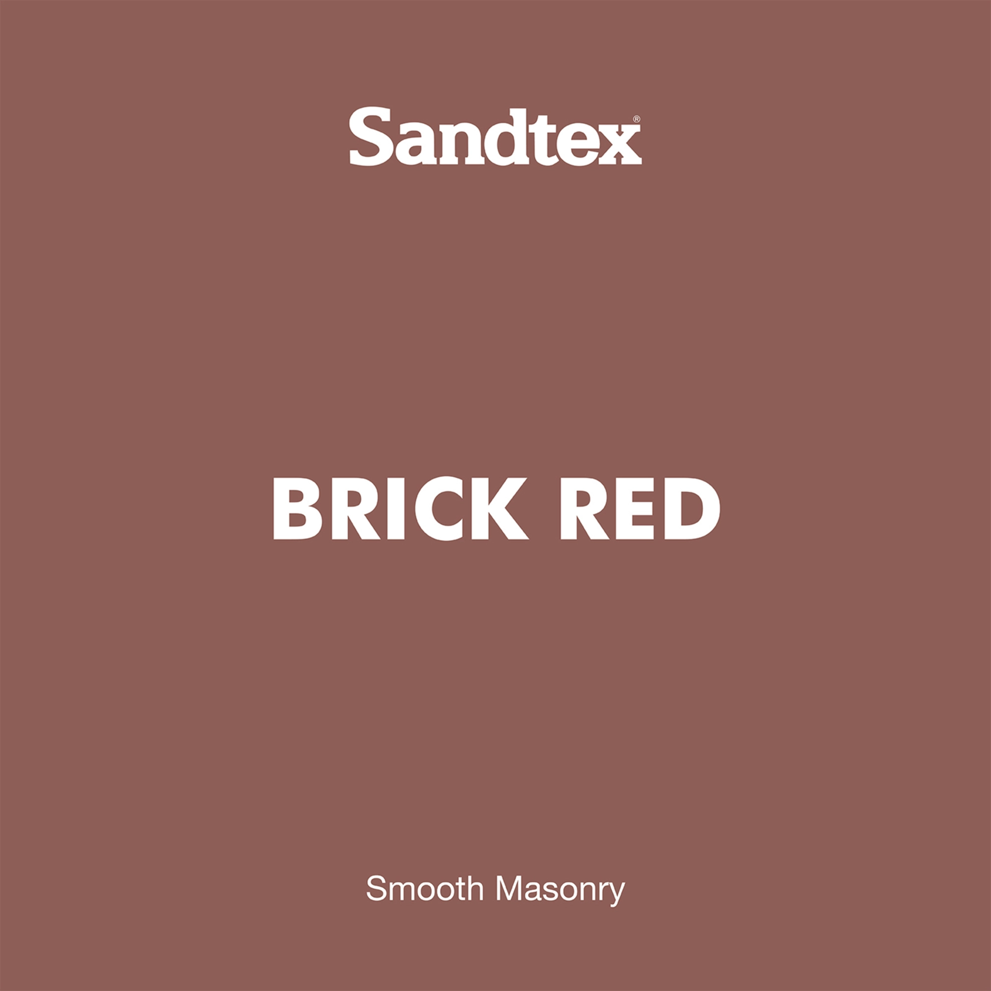 Sandtex Brick red Masonry paint, 5L