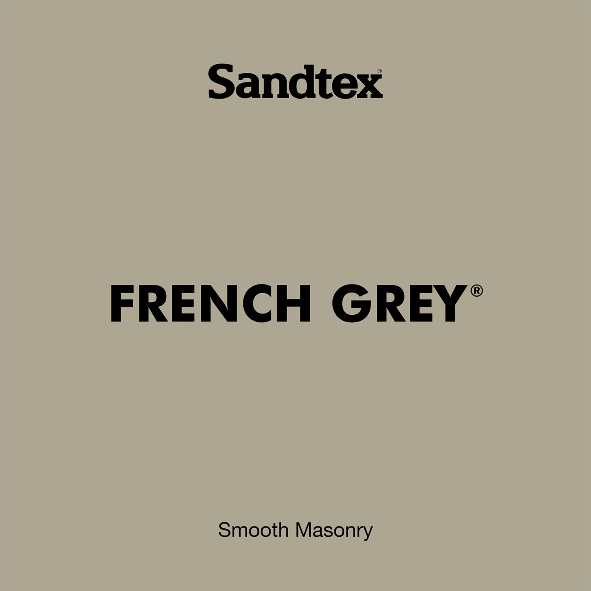 Sandtex French Grey Matt Masonry paint, 5L Tub
