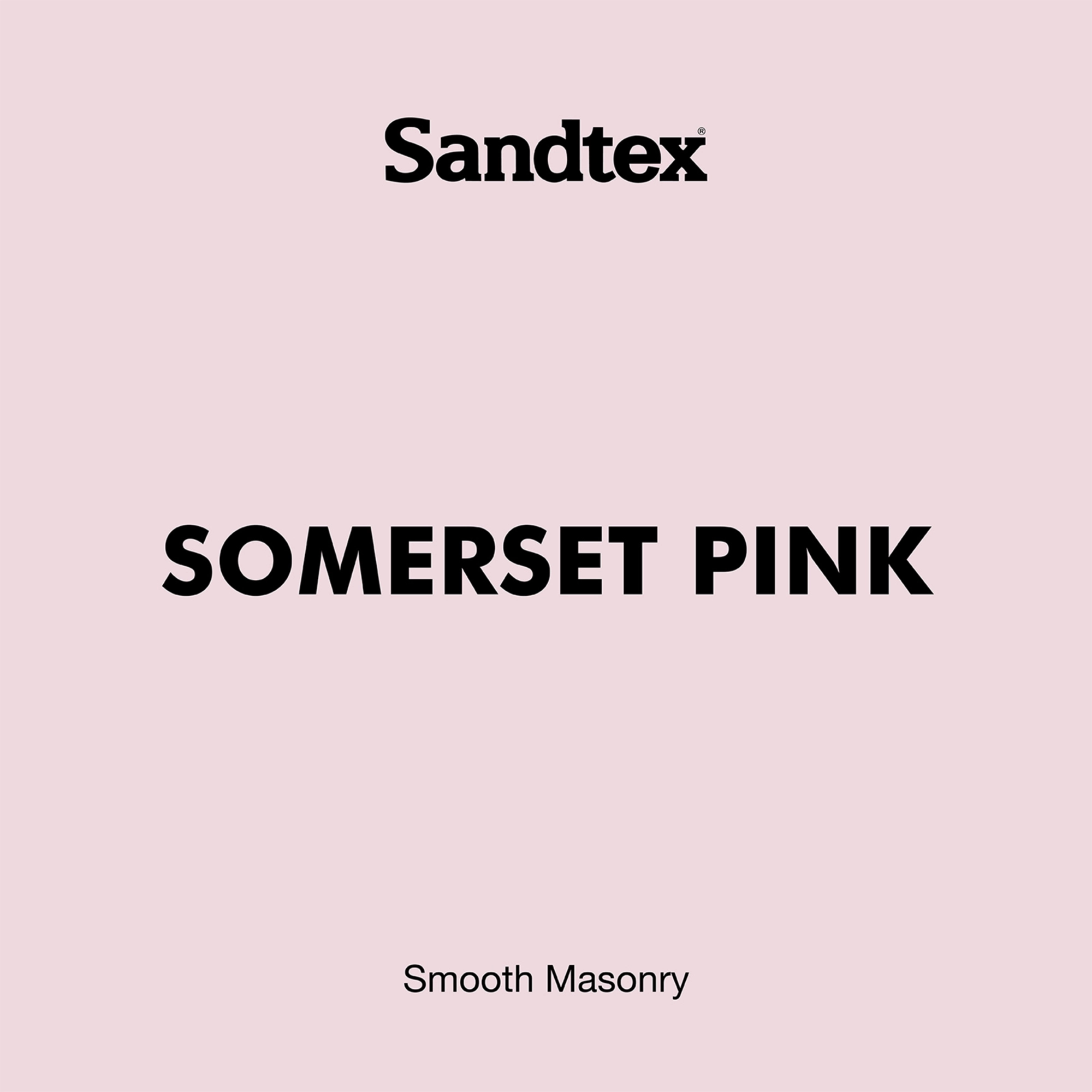 Sandtex Somerset Pink Matt Masonry paint, 5L Tub