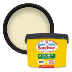 Sandtex Ultra Smooth Cornish Cream Masonry Paint, 10L