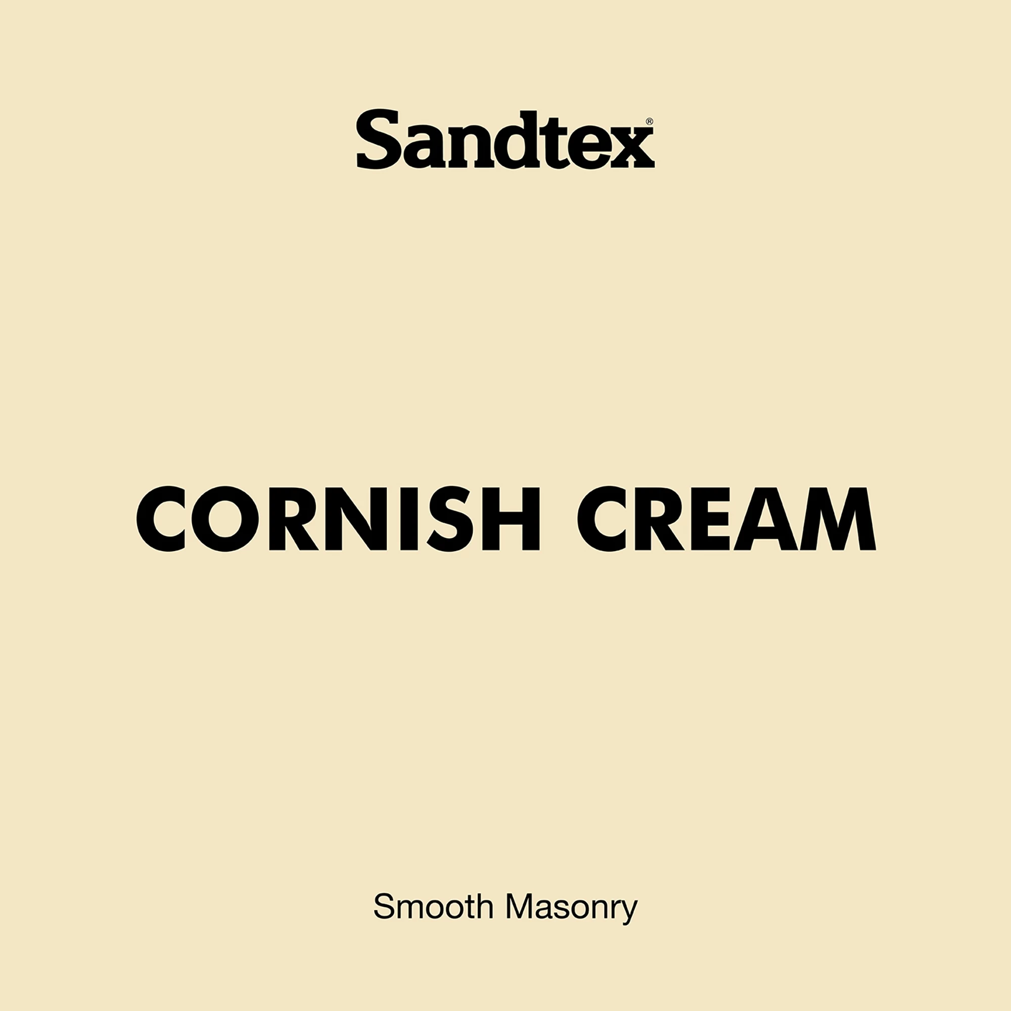 Sandtex Ultra smooth Cornish cream Masonry paint, 10L