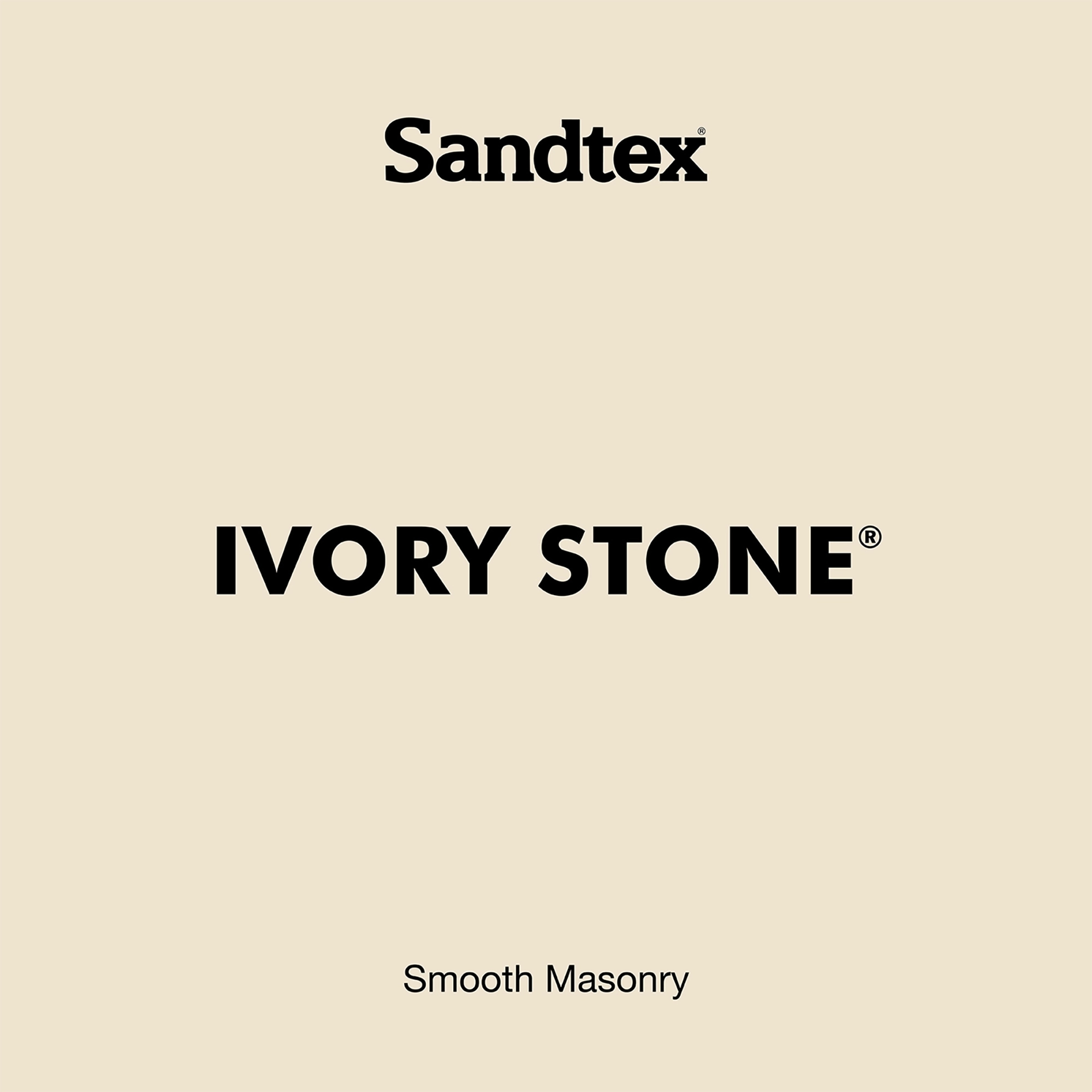 Sandtex Ultra smooth Ivory stone Masonry paint, 10L