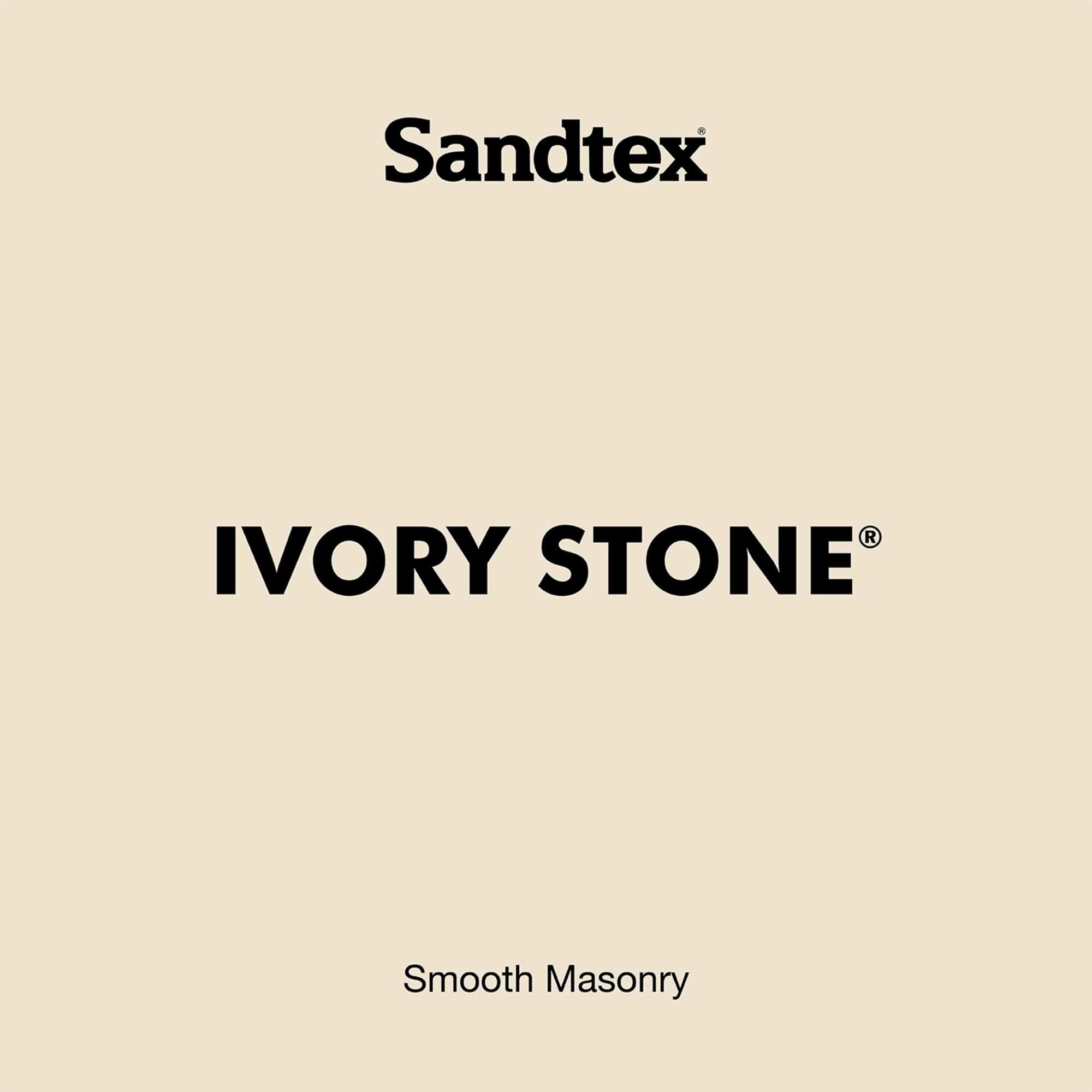 Sandtex Ultra smooth Ivory stone Masonry paint, 5L