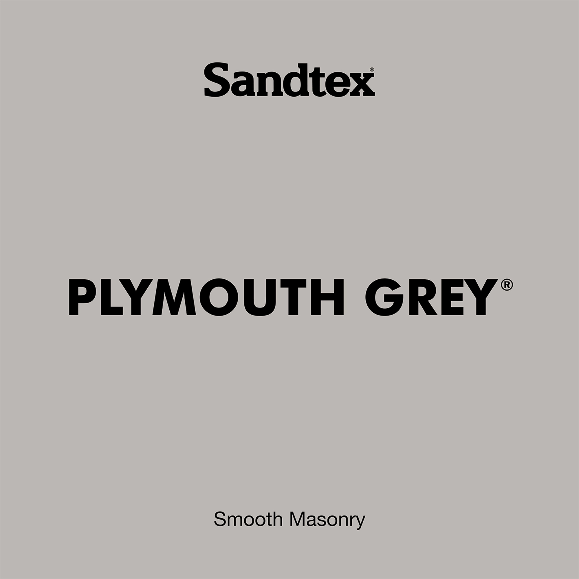Sandtex Ultra smooth Plymouth grey Masonry paint, 10L