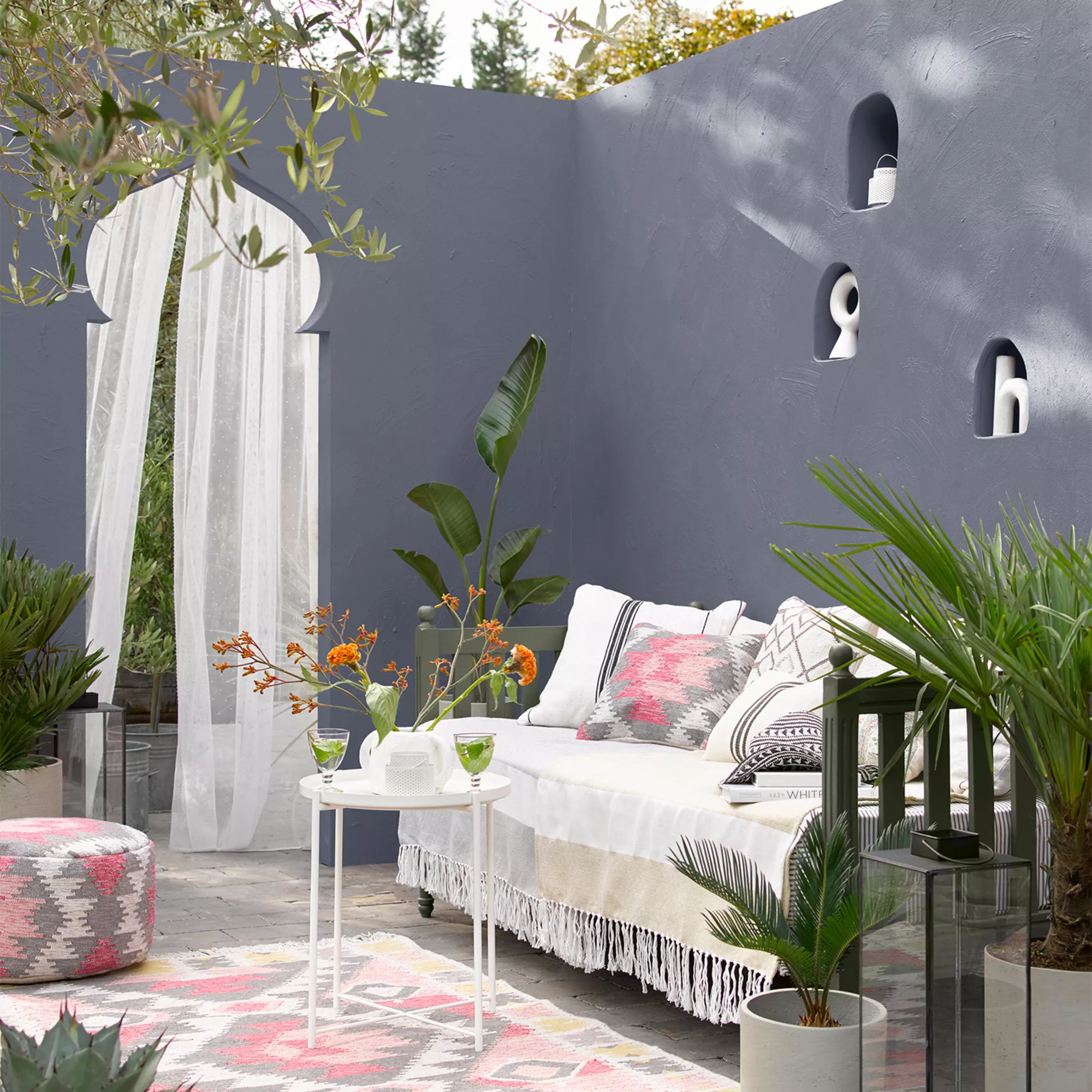 Sandtex Vermont Grey Matt Masonry paint, 5L Tub