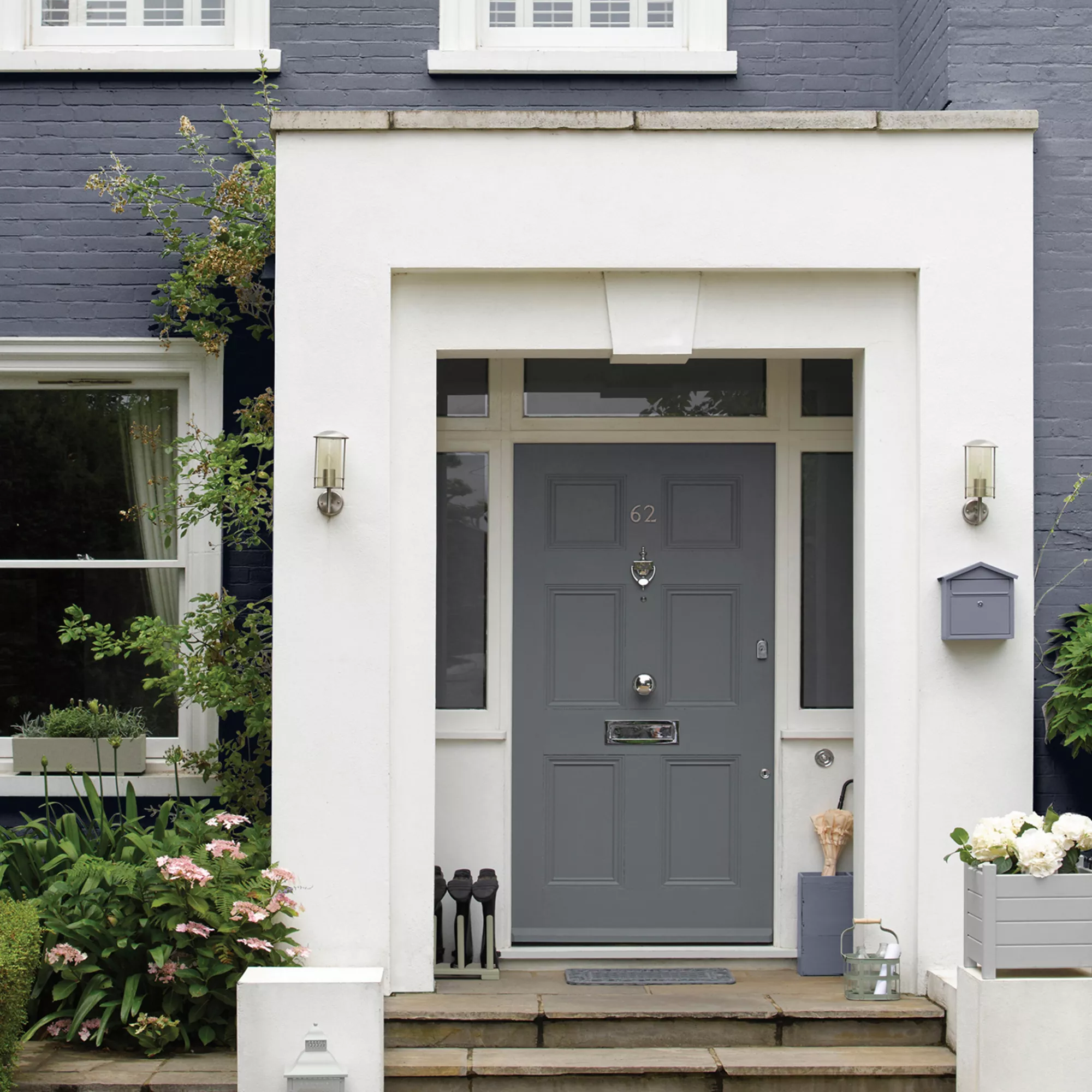 Sandtex Vermont Grey Matt Masonry paint, 5L Tub